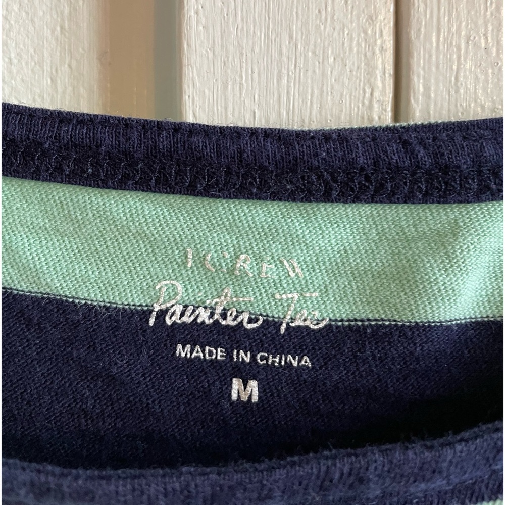 J Crew Painter Tee Long Sleeve 100% Cotton Size M - Picture 4 of 8